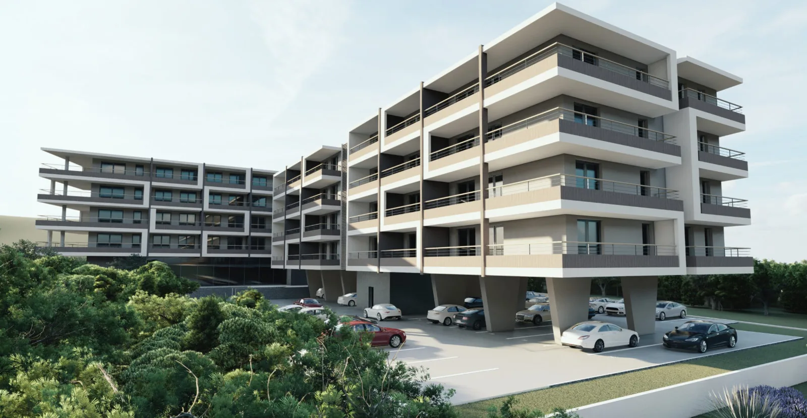 Avanti Properties new-build apartments above Split - Avanti Altura Klis residential development render
